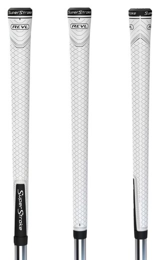 Super Stroke Superstroke REVL Player Club grip, blanco/negro, MIDSIZE