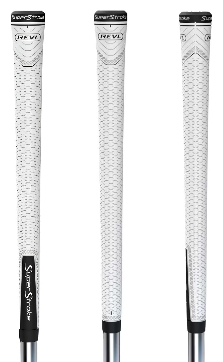 Super Stroke Superstroke REVL Player Club grip, blanco/negro, MIDSIZE