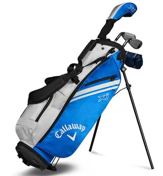 Callaway XJ-1 5PC set de golf junior, grafit, + bolsa stand, azul/blanco