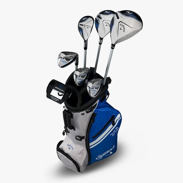 Callaway XJ-3 8PC set de golf junior, grafit, +stand bag, azul/blanco