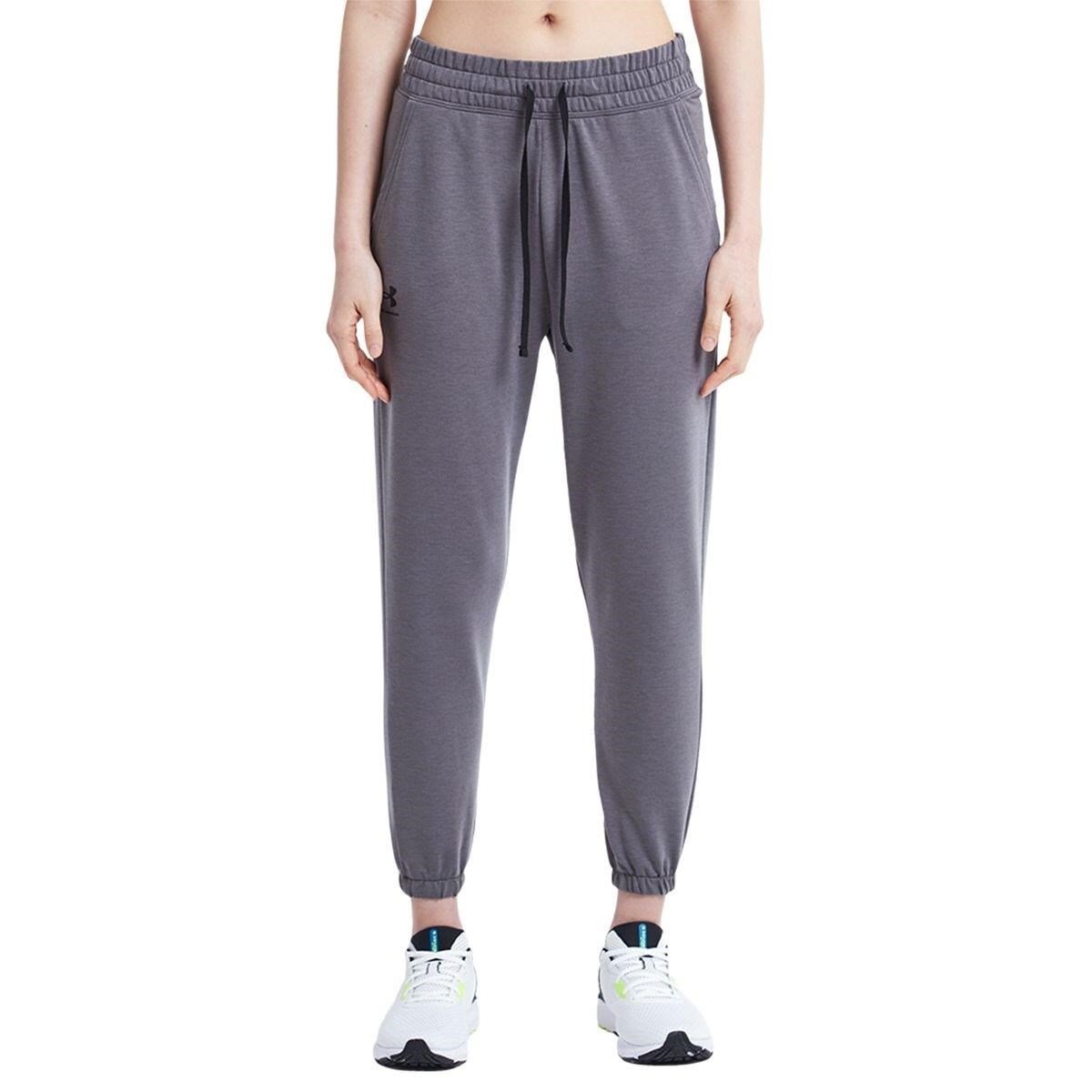 Under Armour Rival Terry Jogger pantalón de chándal para mujer, gris