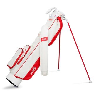 Sunday Golf Loma pencil bag, rojo/blanco roto