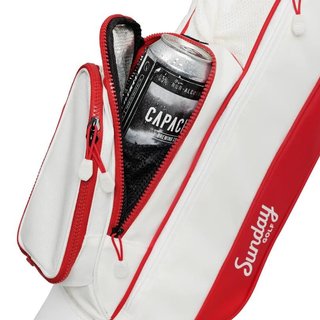 Sunday Golf Loma pencil bag, rojo/blanco roto