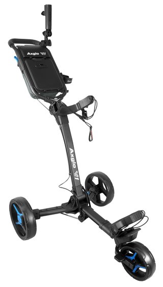 Axglo V1 carrito de golf manual, negro/azul