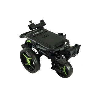Axglo V1 carrito de golf manual, negro/verde