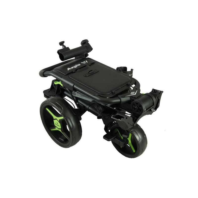 Axglo V1 carrito de golf manual, negro/verde