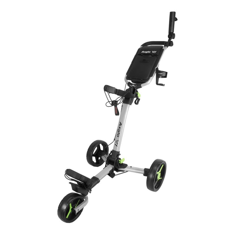 Axglo V1 carrito de golf manual, plata/verde