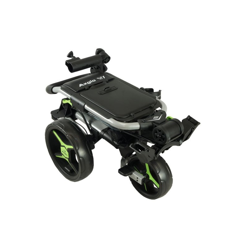 Axglo V1 carrito de golf manual, plata/verde