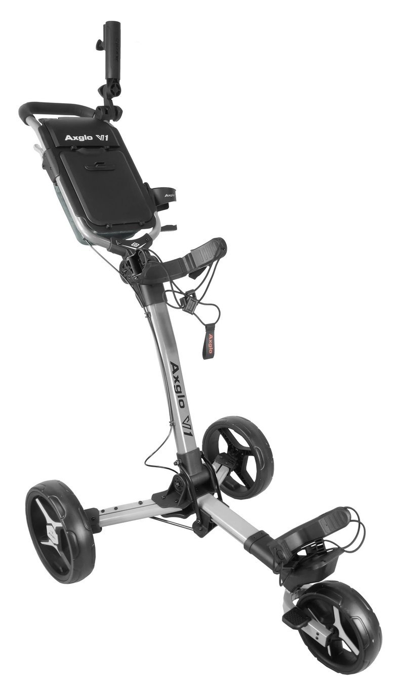 Axglo V1 carrito de golf manual, plata/gris