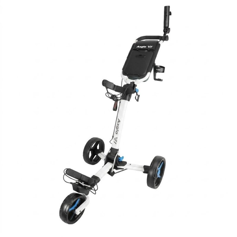 Axglo V1 carrito de golf manual, blanco/azul