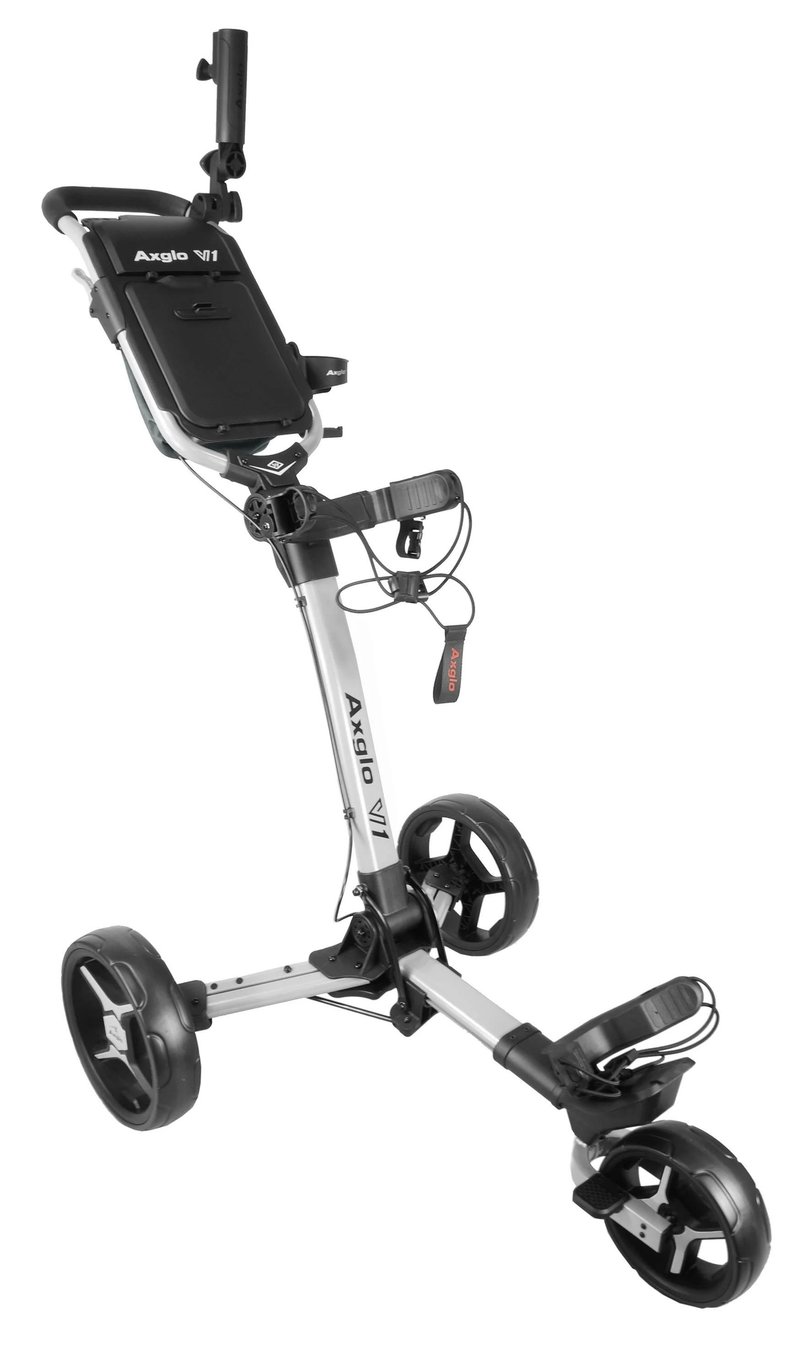 Axglo V1 carrito de golf manual, blanco/gris