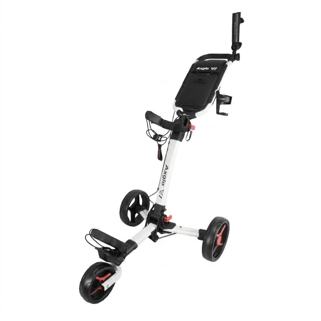 Axglo V1 carrito de golf manual, blanco/rojo
