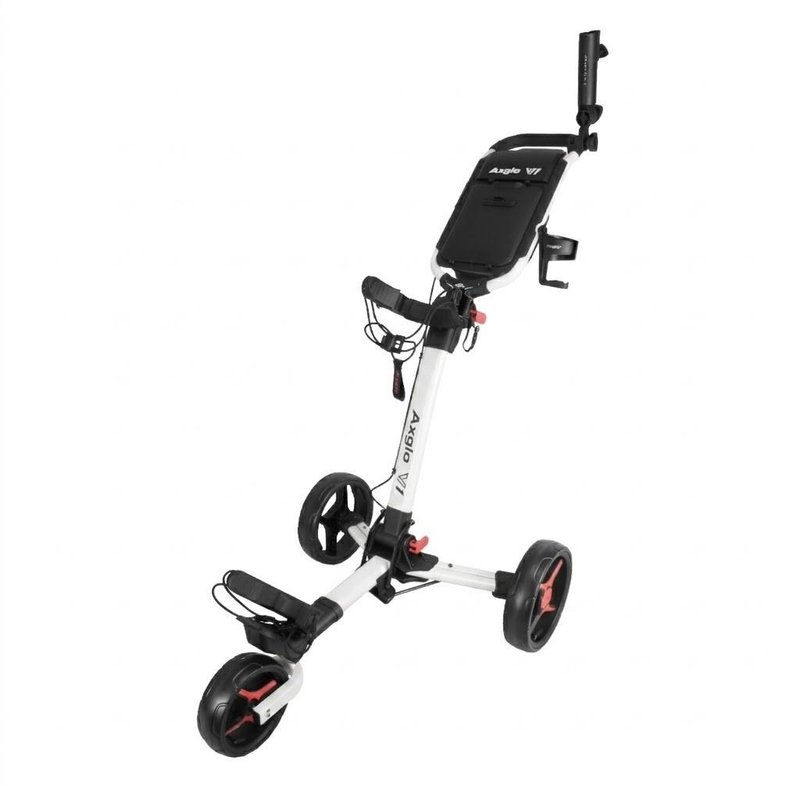 Axglo V1 carrito de golf manual, blanco/rojo