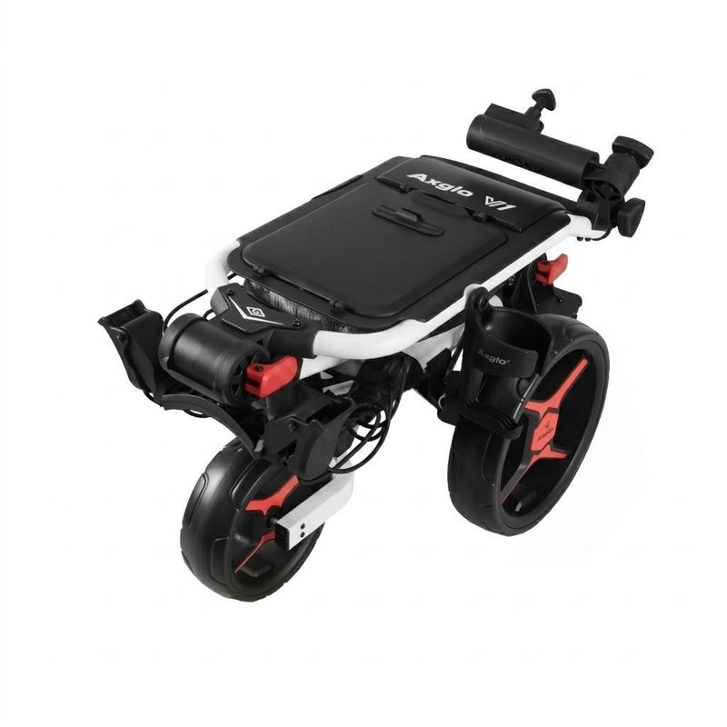 Axglo V1 carrito de golf manual, blanco/rojo
