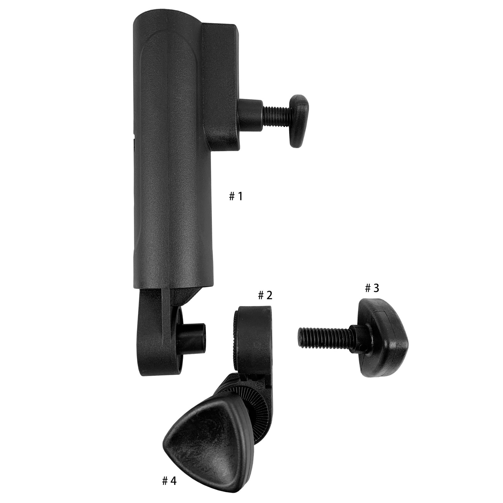 Axglo Adjustable Umbrella Holder accesorio para carrito, negro