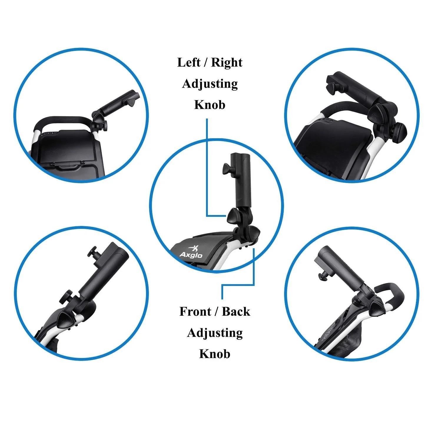 Axglo Adjustable Umbrella Holder accesorio para carrito, negro