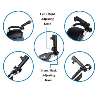 Axglo Adjustable Umbrella Holder accesorio para carrito, negro