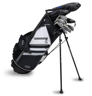 U.S. Kids Golf TS5-57 (145cm) 10-Club Combo set de golf junior, acero, + stand bag, negro/blanco