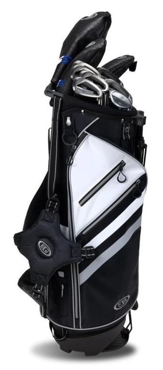 U.S. Kids Golf TS5-57 (145cm) 10-Club Combo set de golf junior, acero, + stand bag, negro/blanco