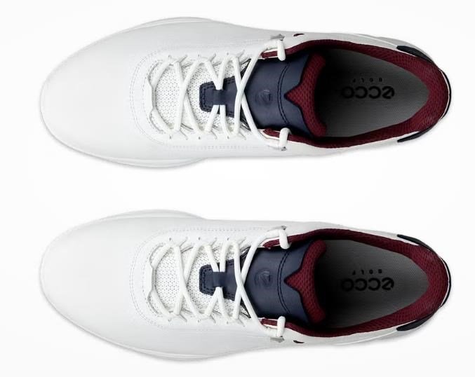 Ecco S-Casual zapatos de golf para hombre, blanco/marino