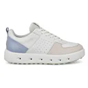 Ecco Street 720 zapatos de golf para mujer, grava/blanco/azul polvoriento