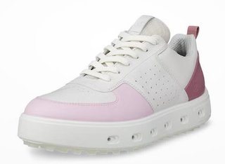 Ecco Street 720 zapatos de golf para mujer, blanco/blush/blossom rose