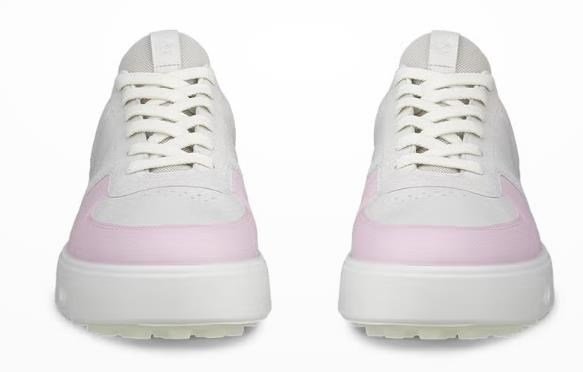 Ecco Street 720 zapatos de golf para mujer, blanco/blush/blossom rose