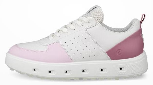 Ecco Street 720 zapatos de golf para mujer, blanco/blush/blossom rose