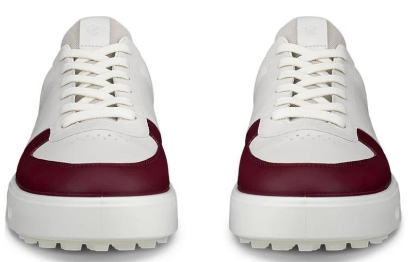 Ecco Street 720 zapatos de golf para mujer, dark ruby/white/marine