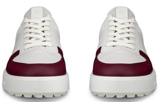 Ecco Street 720 zapatos de golf para mujer, dark ruby/white/marine