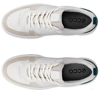 Ecco Ecco Street 720 zapatos de golf para hombre, grava/blanco/verde bahía