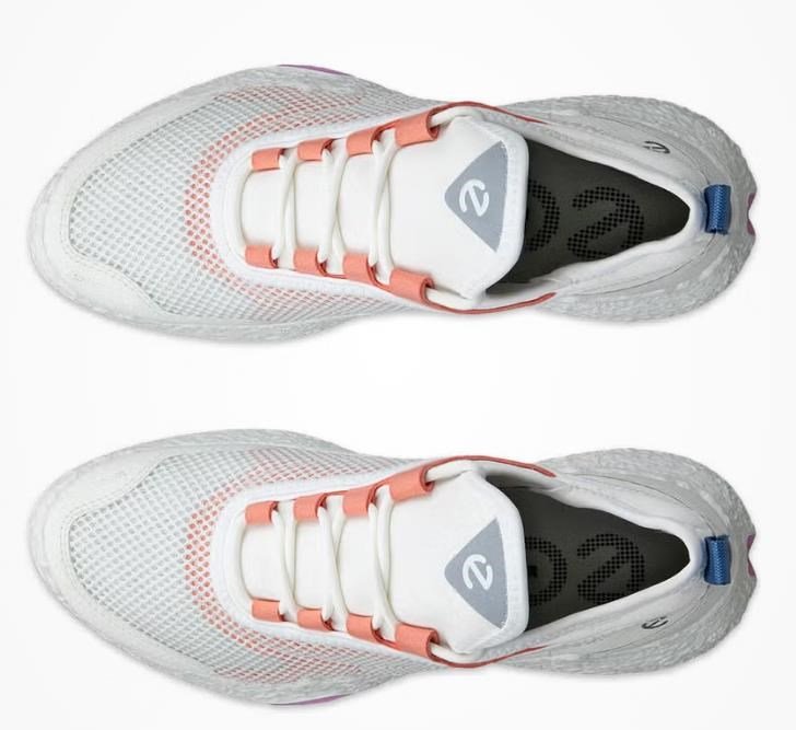 Ecco Biom H5 zapatillas de golf mujer, blanco/coral quemado