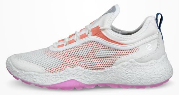Ecco Biom H5 zapatillas de golf mujer, blanco/coral quemado