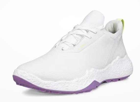 Ecco Biom H5 zapatillas de golf para mujer, blanco/lavanda