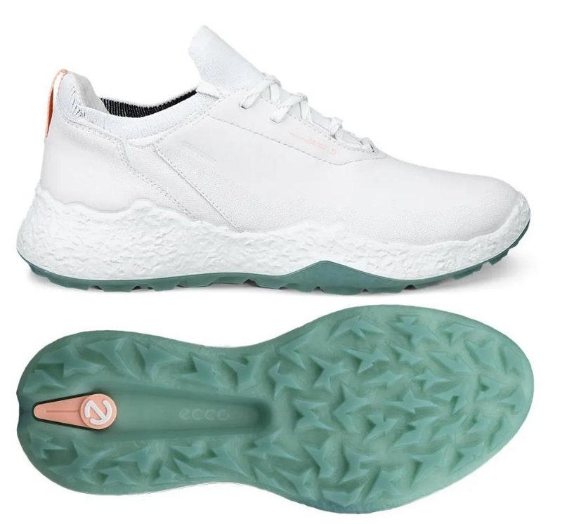 Ecco Biom H5 zapatos de golf mujer, blanco/verde sedum