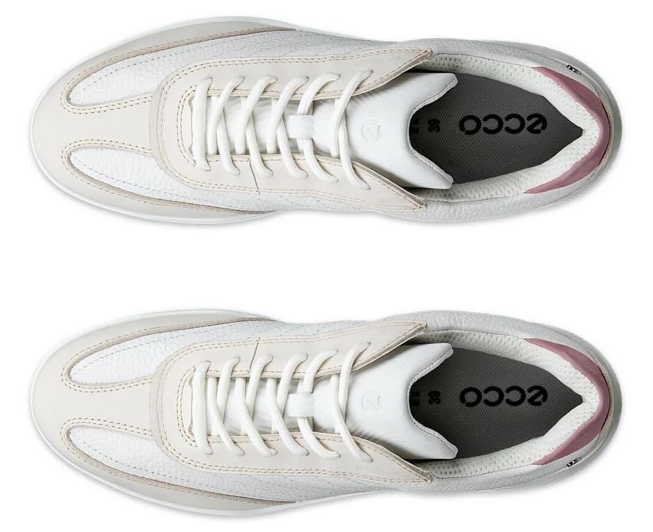 Ecco Street Vibe zapatillas de golf mujer, limestone/white/blush