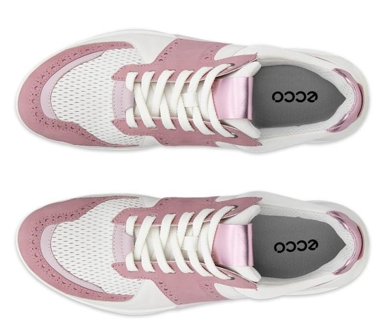 Ecco Biom C4 zapatillas de golf de mujer, blush/blanco/old rose metallic