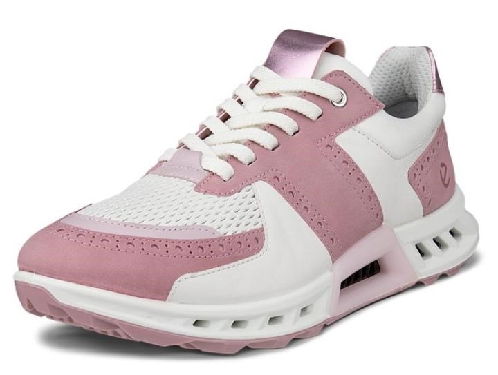 Ecco Biom C4 zapatillas de golf de mujer, blush/blanco/old rose metallic