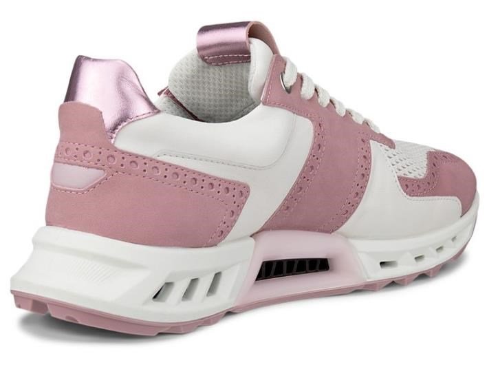 Ecco Biom C4 zapatillas de golf de mujer, blush/blanco/old rose metallic