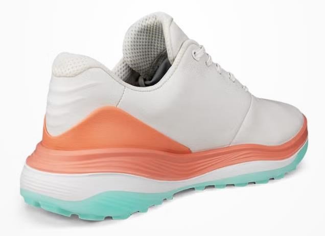 Ecco LT1 zapatos de golf mujer, blanco/coral quemado