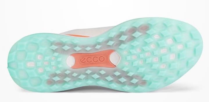 Ecco LT1 zapatos de golf mujer, blanco/coral quemado