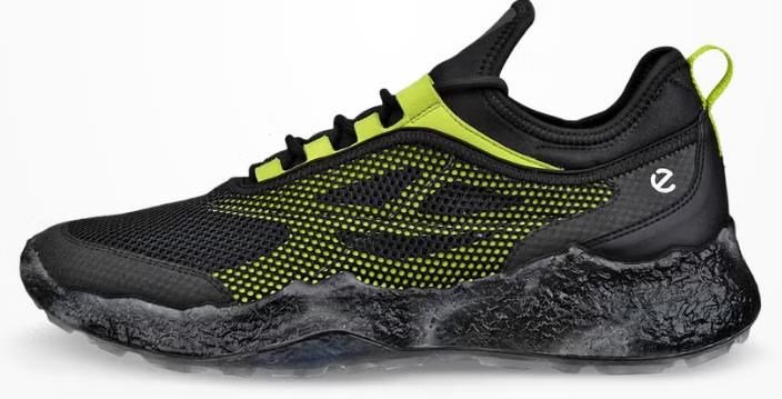 Ecco Biom H5 zapatos de golf para hombre, negro/lima punch