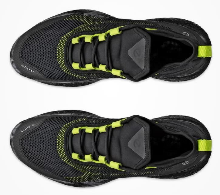 Ecco Biom H5 zapatos de golf para hombre, negro/lima punch