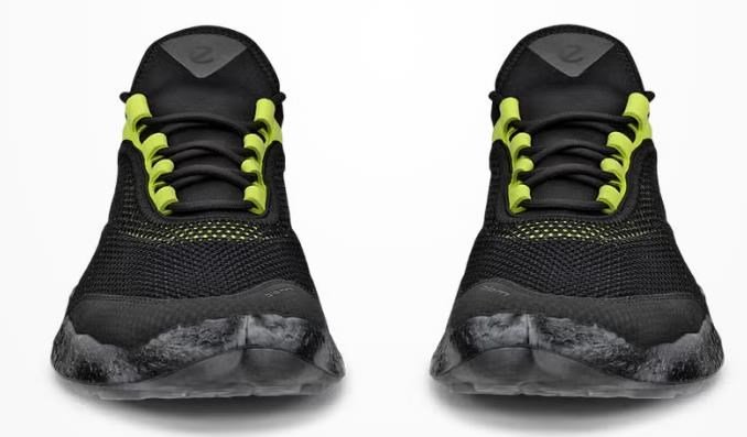 Ecco Biom H5 zapatos de golf para hombre, negro/lima punch