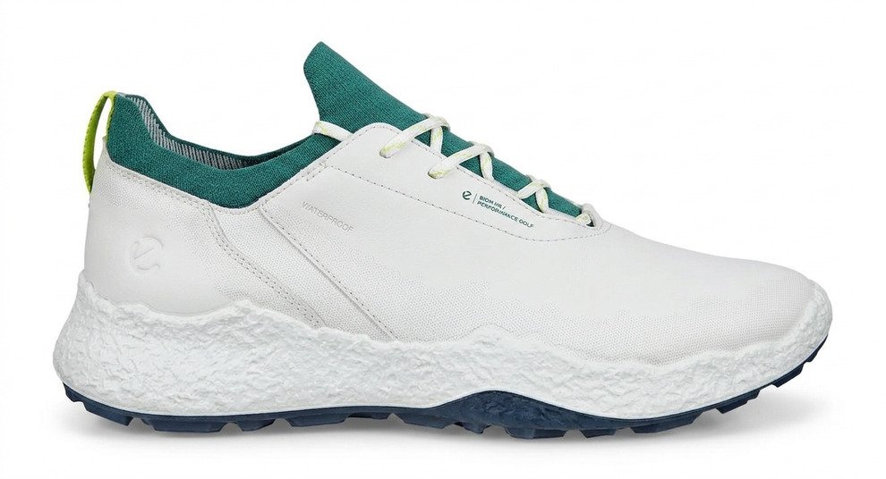Ecco Biom H5 zapatos de golf para hombre, blanco/baygreen