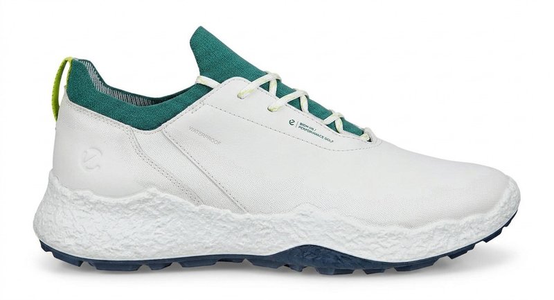 Ecco Biom H5 zapatos de golf para hombre, blanco/baygreen