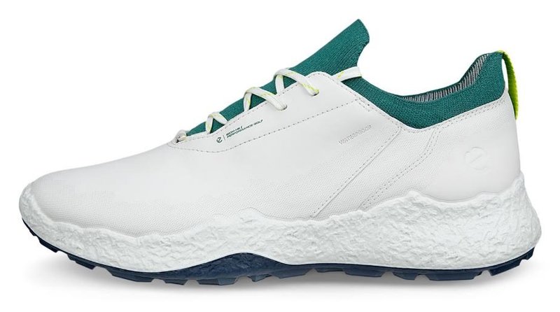 Ecco Biom H5 zapatos de golf para hombre, blanco/baygreen