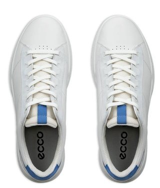 Ecco Street Vibe zapatos de golf para hombre, blanco/azul federal