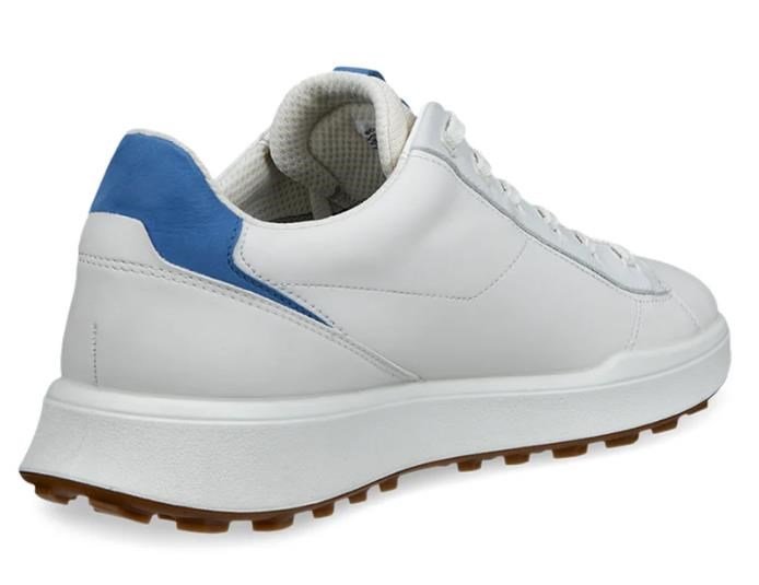 Ecco Street Vibe zapatos de golf para hombre, blanco/azul federal