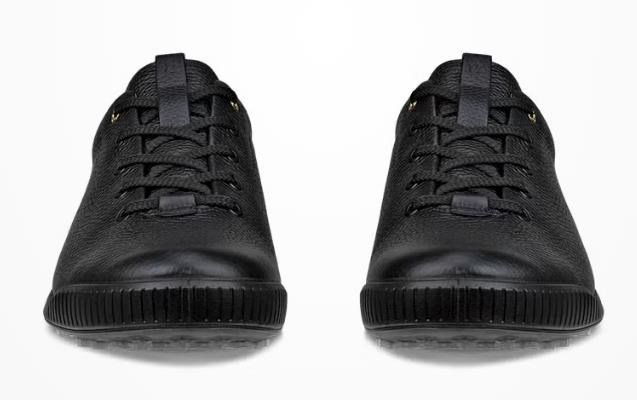 Ecco Golf Street Retro zapatos de golf para hombre, negro